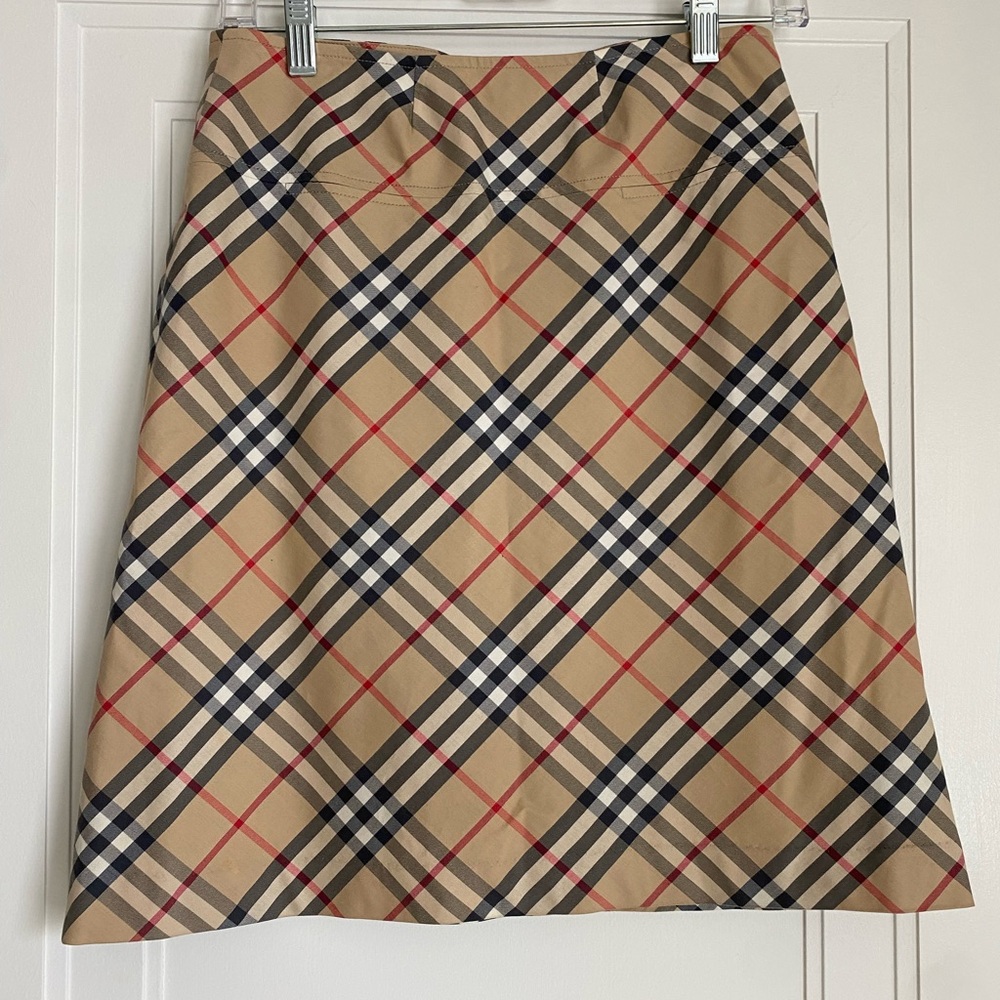Burberry Plaid Women's Cotton Skirt